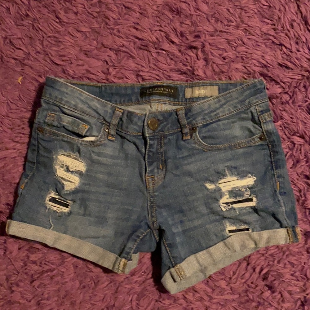 cute ripped aero shorts